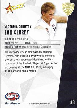 2012 Select Future Force #38 Tom Clurey Back